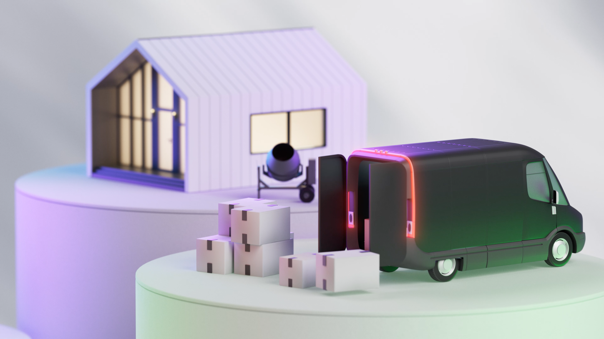 3D-иллюстрации для Авито Услуг